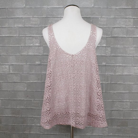 Anthro Deletta Purple Eyelet Tank Top - Picture 5 of 12